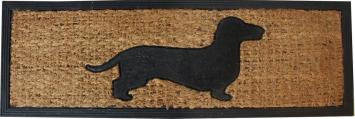 Dachshund Doormat 75x25x1cm.   Doormat with your best long friend