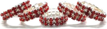 Equidivine Diamond Braid Elastics Red 20 pieces -- Dale un toque de brillo a tus trenzas con estos elásticos de trenza de diamantes.