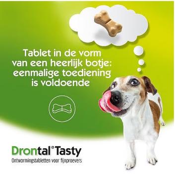 Drontal Tasty Deworming Cani 10 kg.     Antielmintico ad ampio spettro per cani.