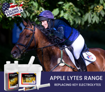 Equine America Apple Lytes.   En granulés ou en pâte, indispensable pour votre cheval après une transpiration intensive.
