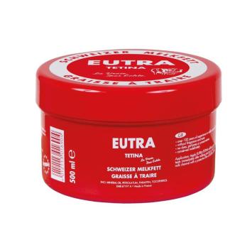 Interlac Eutra Tetina. --- Original Schweizer Milchfett nach bewährter Rezeptur, hält die Haut sauberer, geschmeidiger und schützt vor äußeren Einflüssen.