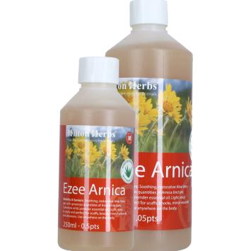 Hilton Herbs Ezee Arnica.   Verzachtend en verkoelend bij kneuzingen en verrekkingen.