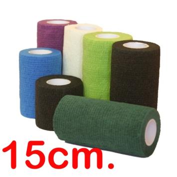 Horse Master Flex'On 15cm. x 15mtr. -- Starke, selbstklebende, wasserabweisende und dehnbare Bandage. - kopie