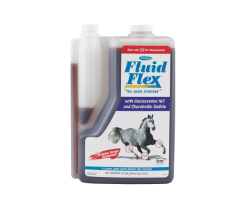 Farnam FluidFlex.   Exclusive formula with Glucosamine HCI, Chondroitin and antioxidants.