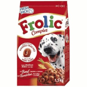 Frolic Perro Adulto Buey. ¡Irresistiblemente sabroso! Como recompensa o comida completa.