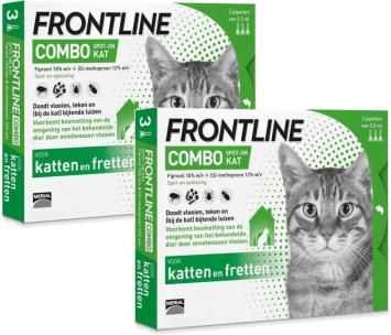Frontline Combo Chats et Furets -- Spot On liquide contre les puces, les tiques et les poux piqueurs chez les chats.