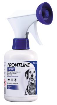 Frontline spray -- Protection fiable des chiens et des chats contre les puces et les tiques.