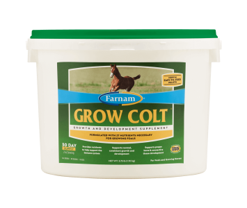 Farnam Grow Colt.  27 vitamines & minéraux, pour les poulains au cours de leur première année.