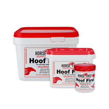 Horse First Hoof First. --- Combate problemas como suelas delgadas, cascos agrietados, rotos o débiles.