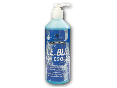 Ice Blue Leg Cooler Gel 500 ml. Gel rafraîchissant à action rapide.
