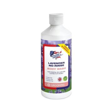 Equine America Lavender No rinse Body Wash 500ml.  -- Removes sweat, dirt and grease without a full wash!