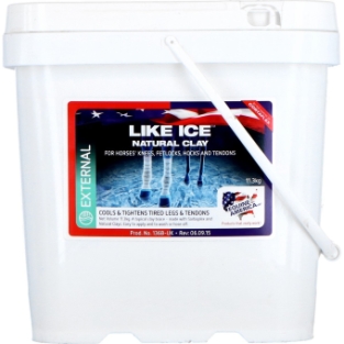 Equine America Like Ice.    Clay to cool the tendons after heavy training or a competition.