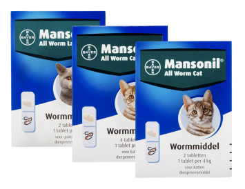 Vetoquinol Mansonil All Worm Katze.