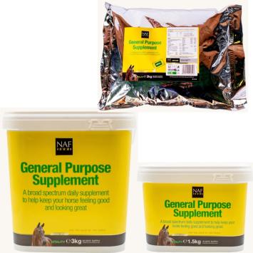 NAF General Purpose Supplement. --- Breitspektrum-Ergänzung für arbeitende, trächtige und ruhende Pferde