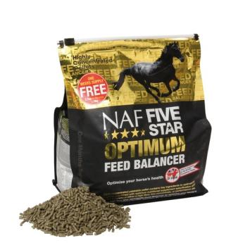 NAF Optimum Feed Balancer.   Concentrar equilibrio alimento mejora la nutrición diaria de cada caballo.