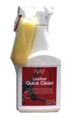NAF Leather Quick Clean 500ml. Snelle leerreiniger voor het verwijderen van vuil en zweet.