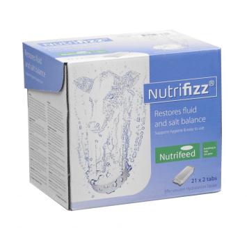 Nutrifizz Effervescent tablet 42 x 1 tablet. Guarantees a correct moisture and mineral balance.