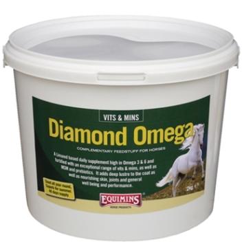 Equimins Diamond Omega.     Omega 3 supplément pour chevaux.