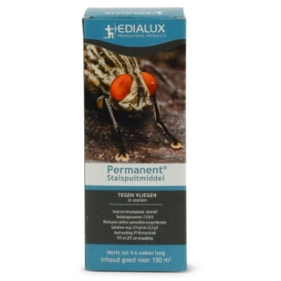 Permanent Stable Spray.   A concentrated solution against flies in livestock housing.