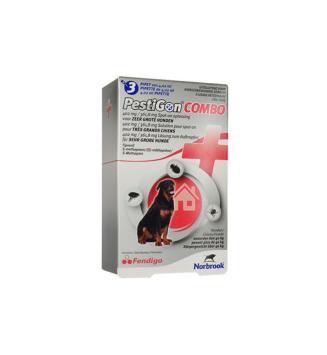 Norbrook Pestigon Combo Hond Spot-On. --- Tegen luizen, vlooien en teken op honden. Met Fipronil.