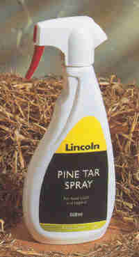 Lincoln Pinetar spray 500 ml. Stockholm teer tegen rotstraal en gevoelige, brosse hoeven.