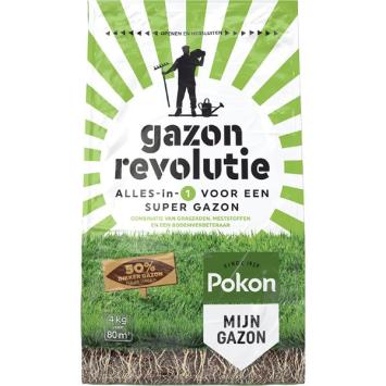 Pokon Lawn Revolution 4 kilos.    Todo en 1 para un césped estupendo.