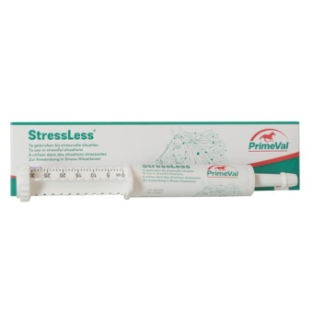 Primeval Stressless injector HORSE 30gr.    A unique soothing supplement that helps your horse to relax.