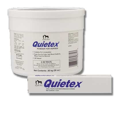 Quietex poeder 1kg. Kalmerings product, voor paarden tijdens wedstrijden. Maakt het paard niet sloom
