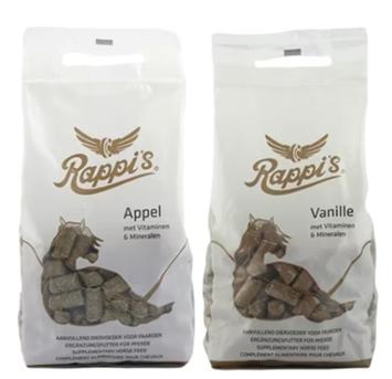 Rapide Rappi's 1kg. --- Récompense savoureuse pour les chevaux, en pomme et vanille.