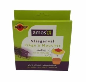 Amos Red Top Fly Trap XL. --- Unica trappola per mosche da esterno con esca. cattura fino a 20.000 mosche!