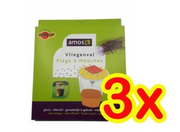 Amos Red Top Fly Trap XL. --- Unica trappola per mosche da esterno con esca. cattura fino a 20.000 mosche!