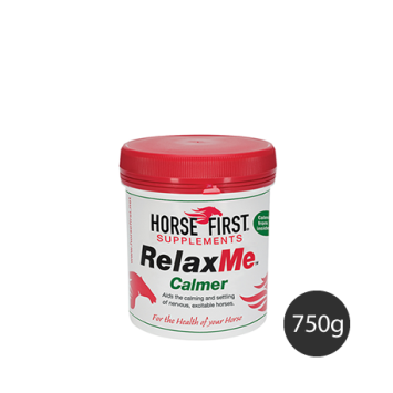 Horse First RelaxMe --- Ergänzungsmittel für Pferde und Ponys gegen übermäßige Anspannung, Übereifer und Konzentrationsprobleme.