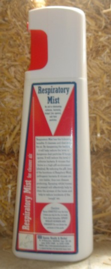 Respiratory Mist Spray 500 ml. Reducir la viabilidad de las bacterias, virus y esporas............