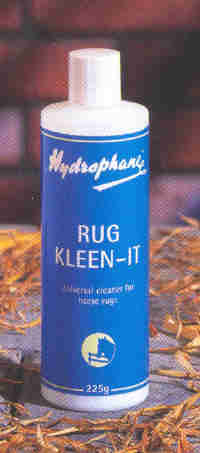 Rug Kleen-it 225 gr. Limpia caballo mantas sucias y les da un olor fresco.