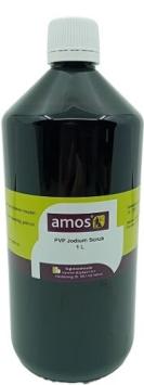 Amos Jodium PVP Zeep Scrub.    Voor het wassen van dieren en pre-opreratieve handwassing.