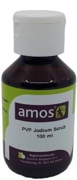 Amos Iodine PVP Soap Scrub.    For washing animals and pre-operative hand washing.