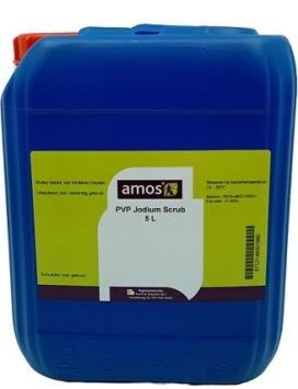 Amos Iodine PVP Soap Scrub.    For washing animals and pre-operative hand washing.