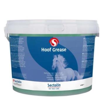 Sectolin Hoof Grease Hoefsmeer. -- Traditionele hoefsmeer met vaseline en laurier. in zwart, blank en groen.