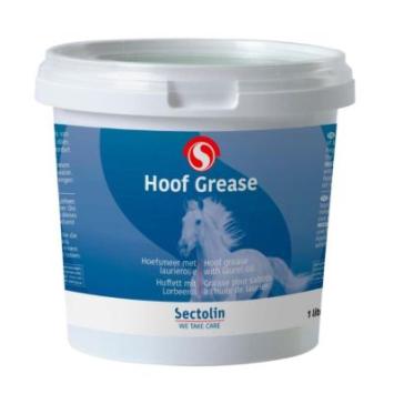 Sectolin Hoof Grease Hoefsmeer. -- Traditionele hoefsmeer met vaseline en laurier. in zwart, blank en groen.