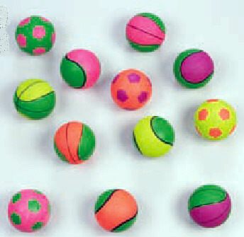 Sportball Fancy Ø 6cm. Robusta palla a neon.