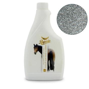 Rapide Tangle & Shine Glitters 500ml. --- Spray antigroviglio e lucidante con sottili glitter in oro o argento.