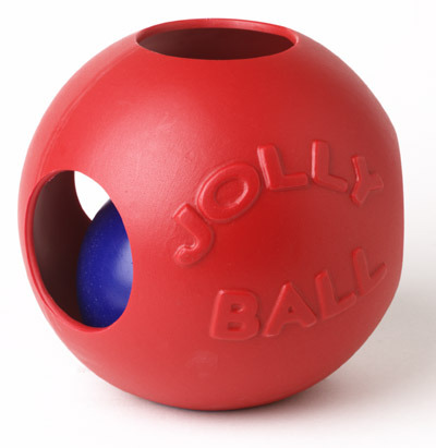 Teaser Jolly Ball. Unique balle-dans-un-balle pour les chiens, très amusant!