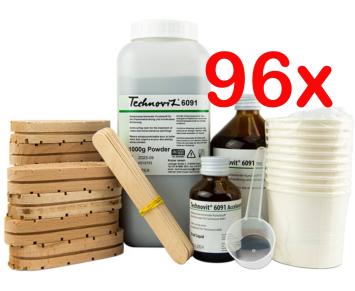 Technovit ACTION PACKAGE -- Powder, liquid, blocks, spatulas, mixing cup AND accelerator for 10 treatments !!!