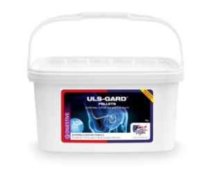 Equine America Uls Gard Pellets.    Pour un fonctionnement sain de l’estomac et un apaisement de la paroi gastrique.