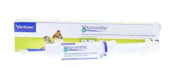 Virbac Vitaminthe Cane e Gatto. 25ml. --- Pasta antielmintica ad ampio spettro, efficace contro vermi tondi, tricocefali, anchilostomi e tenie nel cane e nel gatto.