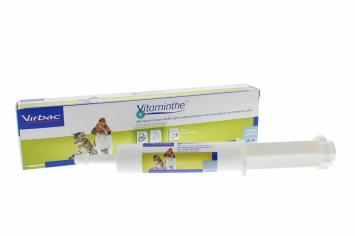 Virbac Vitaminthe Cane e Gatto. 25ml. --- Pasta antielmintica ad ampio spettro, efficace contro vermi tondi, tricocefali, anchilostomi e tenie nel cane e nel gatto.